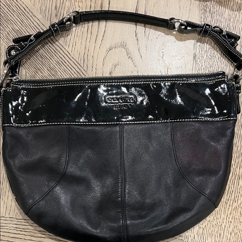 Black Leather Shoulder Bag